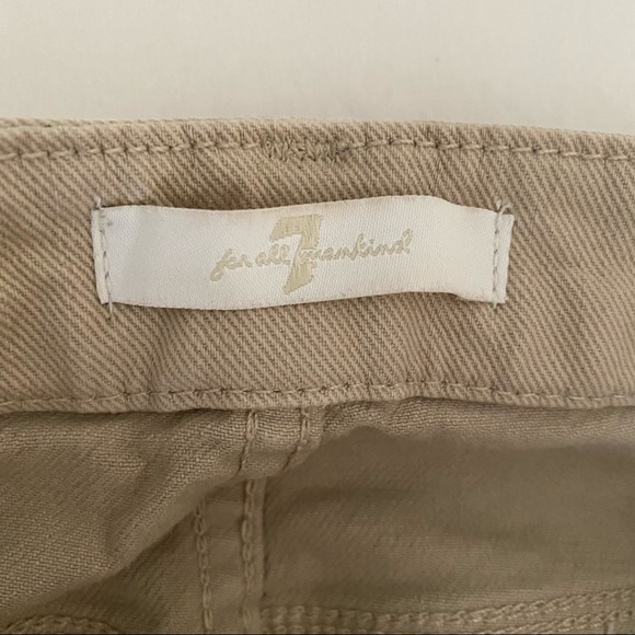 7 FAM Ankle Straight Raw Hem Frayed Jeans 24 - Picture 5 of 9